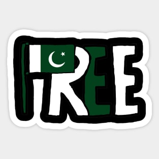 Free Pakistan Flag Sticker